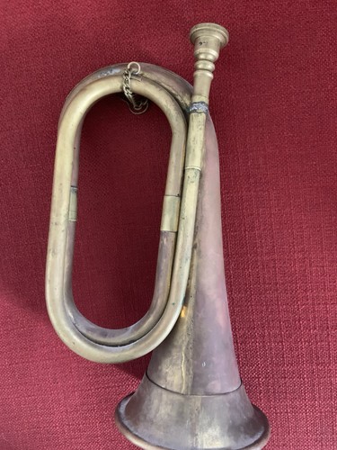 Vintage brass bugle musical - vintage,