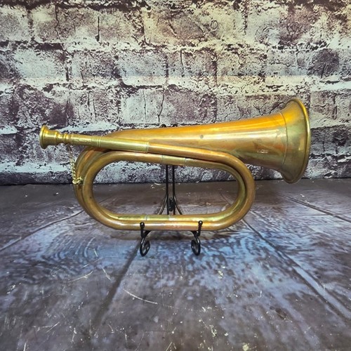 Vintage navy horn brass - brass, copper