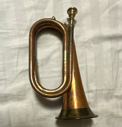 Pocket brass bugle gold - pocket, bugle,