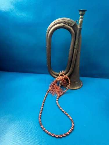 Vintage brass copper bugle - vintage,