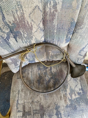 Vintage brass bugle horn - vintage,