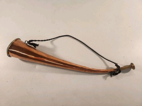 Vintage hunting horn brass and - horn,