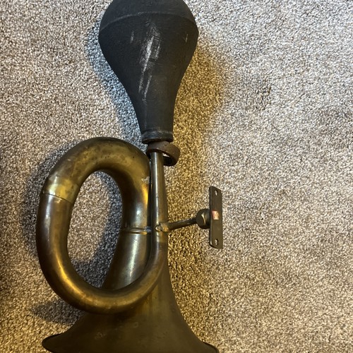 Vintage copper trumpet horn - vintage,